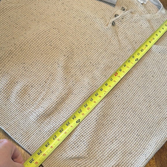 St. John's Bay Light Tan Textured cotton sweater size XXL EUC - Picture 5 of 7